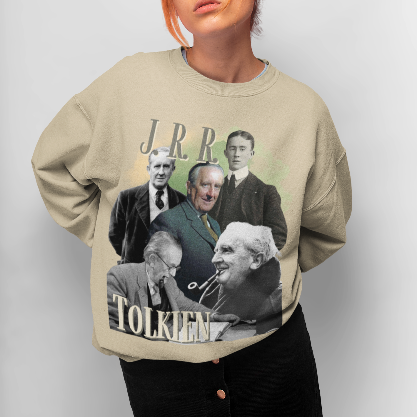 J. R. R. Tolkien Sweatshirt, Vintage Literary Bootleg Pullover Crewneck, Bookish Sweatshirt