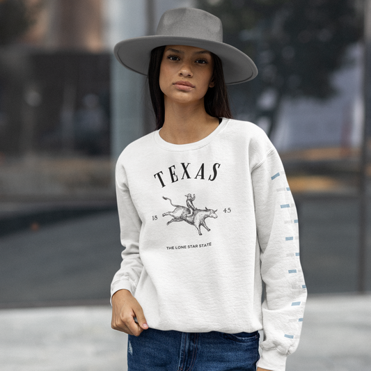 Texas The Lonestar State Sweatshirt Crewneck