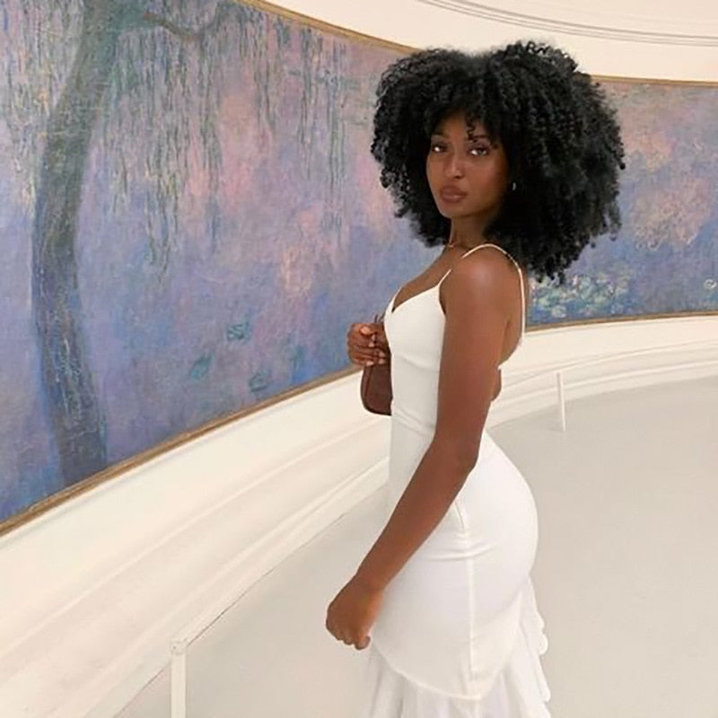 Ruffles Straps Mini Dress