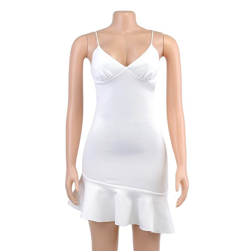 Ruffles Straps Mini Dress