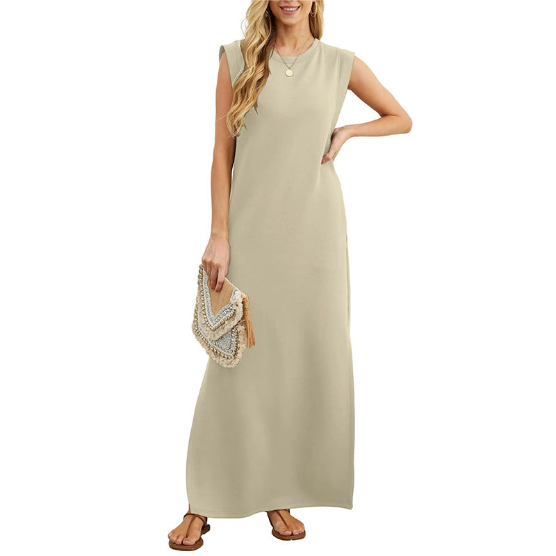 Sleeveless Casual Maxi Dress