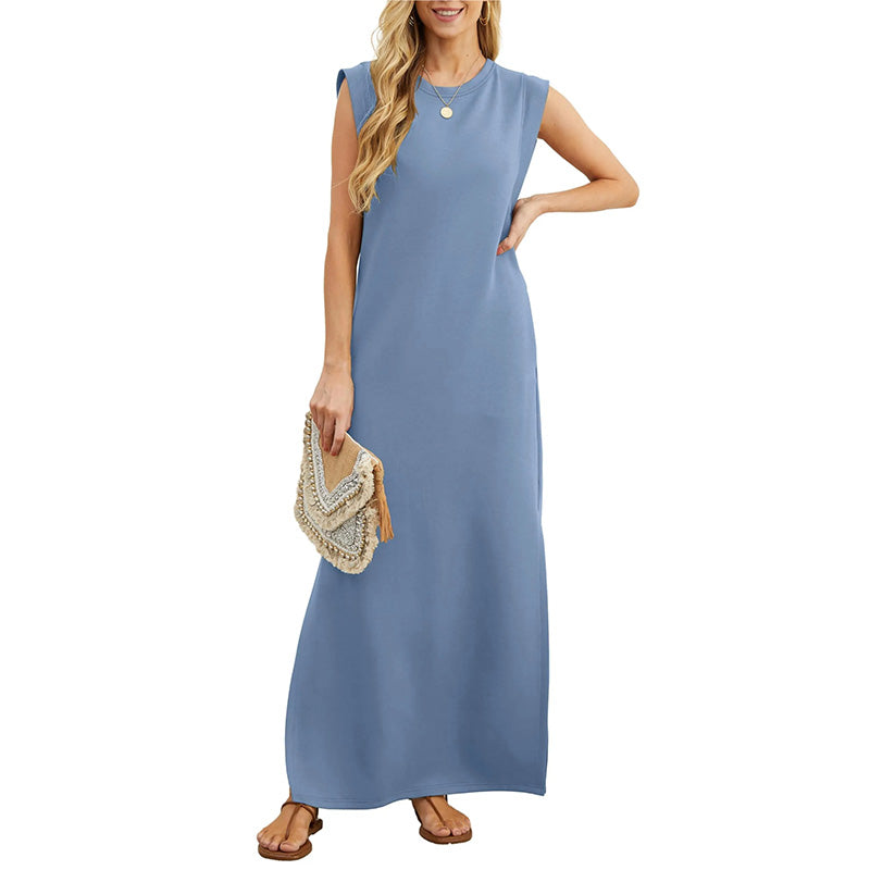 Sleeveless Casual Maxi Dress