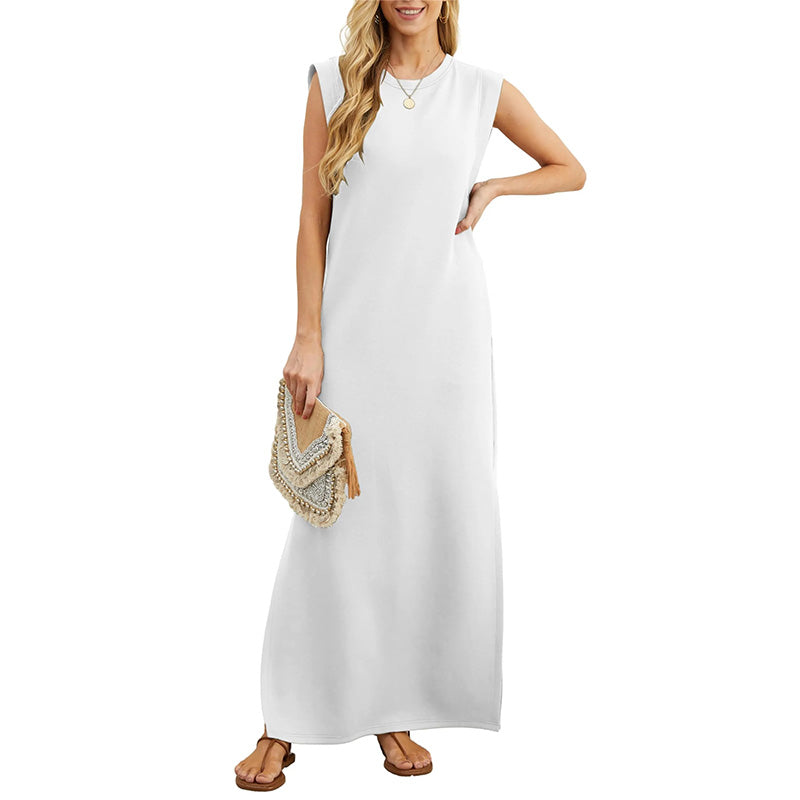 Sleeveless Casual Maxi Dress