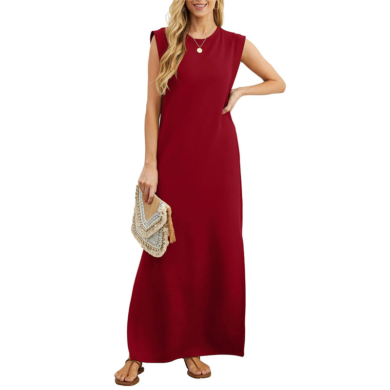 Sleeveless Casual Maxi Dress