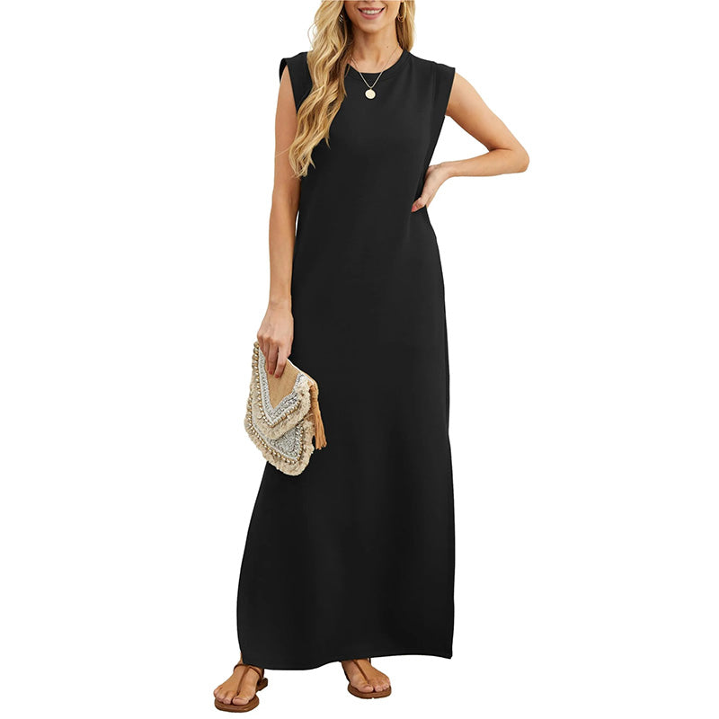 Sleeveless Casual Maxi Dress