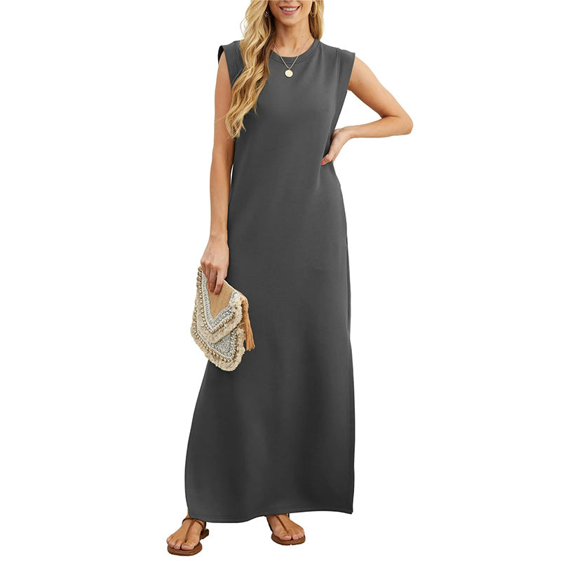 Sleeveless Casual Maxi Dress