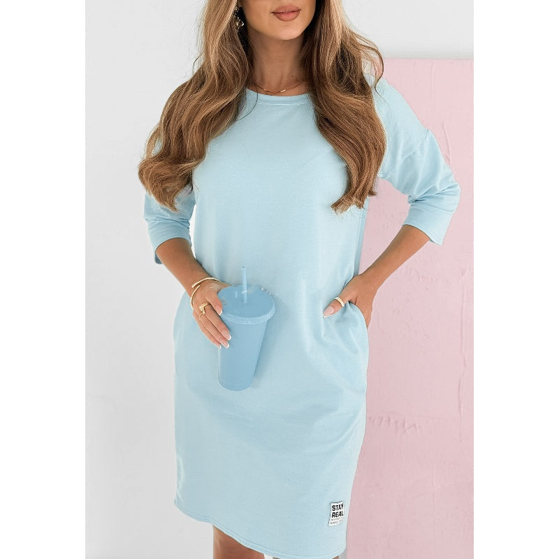 Everyday 3/4 Sleeve Dress with Pockets