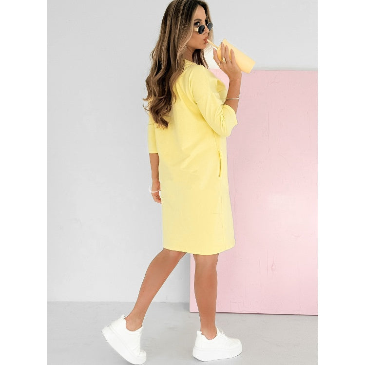 Everyday 3/4 Sleeve Dress with Pockets
