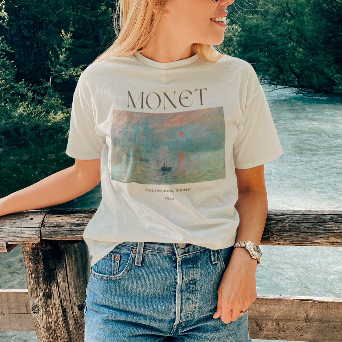 Claude Monet Impression Sunrise Art Shirt, Famous Painting Tee