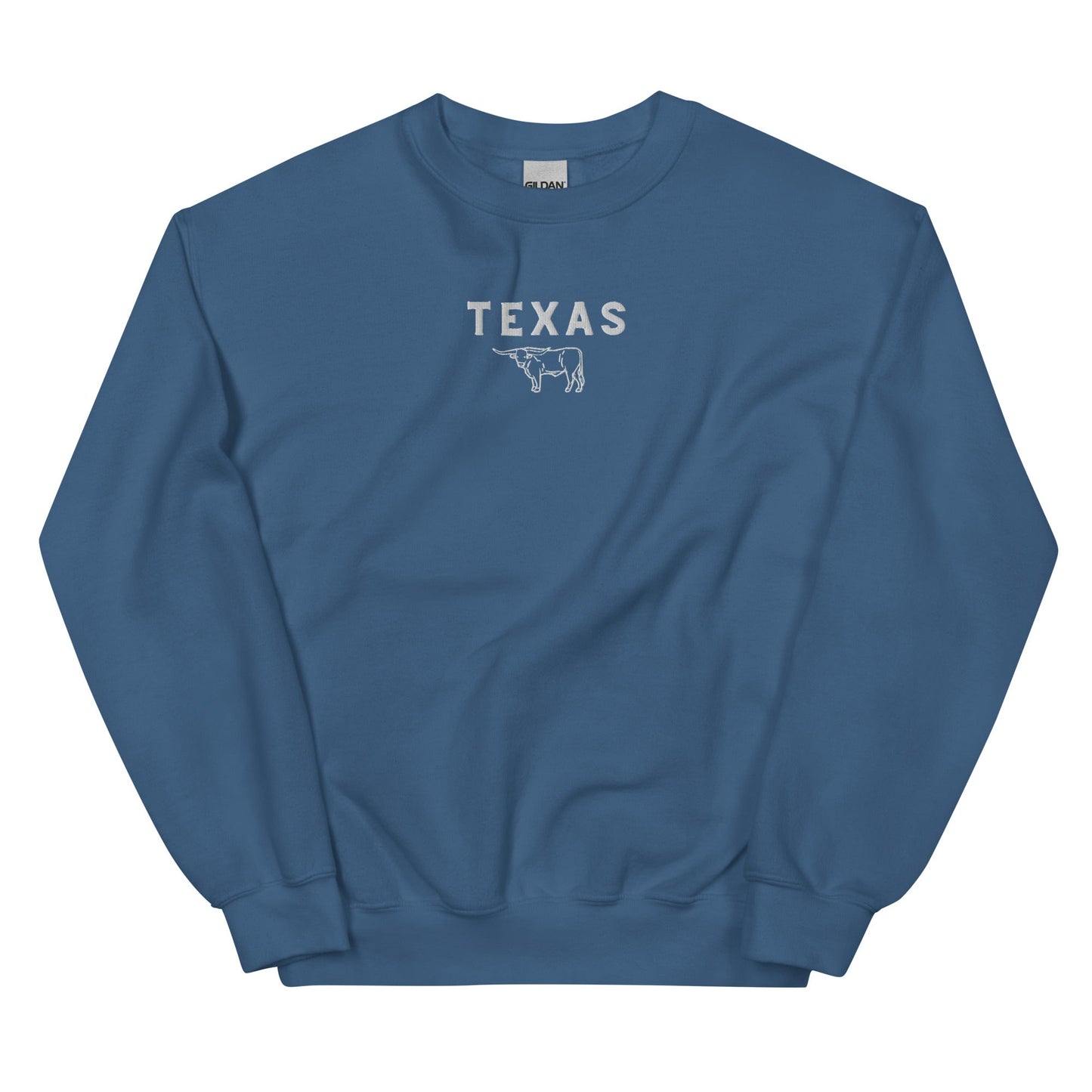 Texas Embroidered Sweatshirt, College, Sweatshirt Crewneck embroider University, Houston, Texas, Embroidery, Trendy, Aesthetic, Dallas, Gift