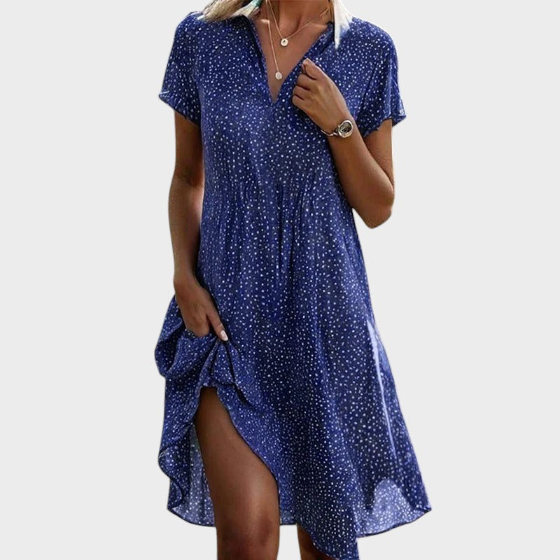 Playful Polka Midi Dress